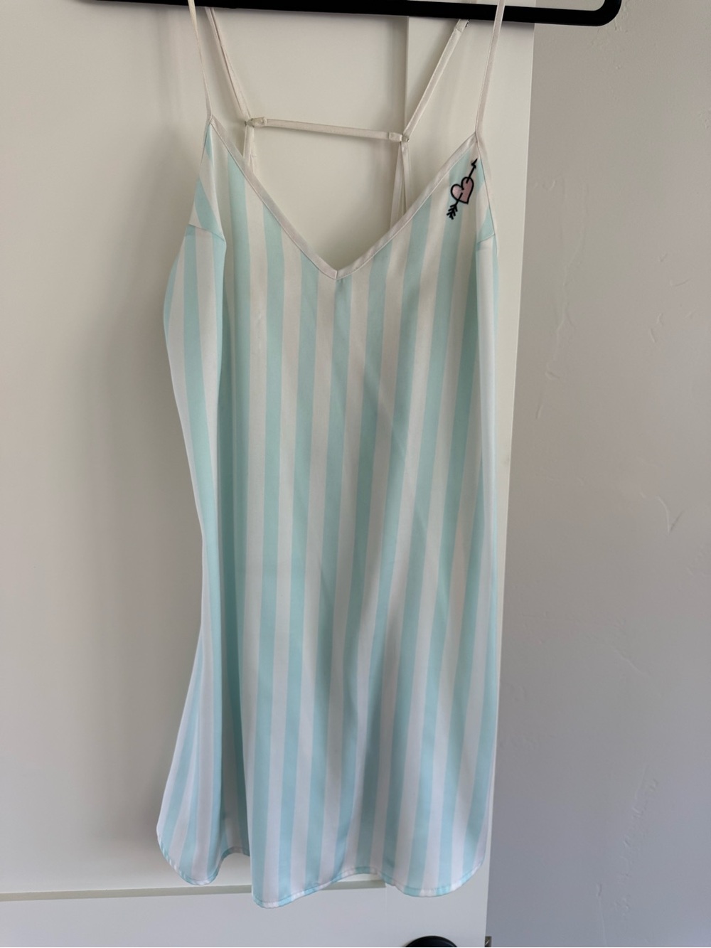 Betsey Johnson Pastel Blue & White Striped Slip‎ Dress